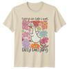 Sorry I'm Late Dilly Dallying Goose Flowers Nature T-Shirt