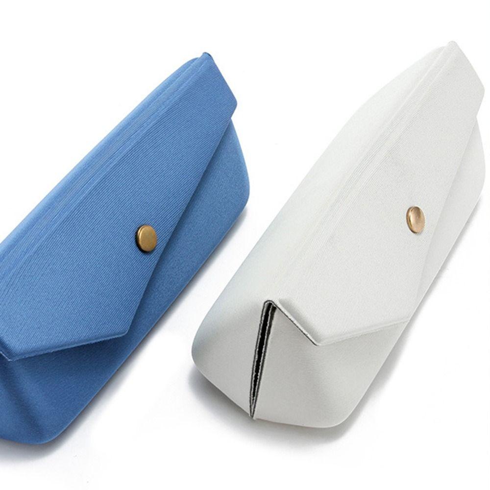 Треугольный складной футляр для очков Портативный защитный чехол для очков Сумка для очков Солнцезащитных очков Мужчины Женщины