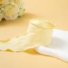 DIY Cake Bouquet Flower Fish Tail Yarn Packaging Ribbon Ruffle Lace Folding Ribbon Linen Wave Lace Ribbon
