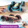 Amphibious Gesture-Controlled Stunt Car with Lights - Double-Sided Remote Control for Kids