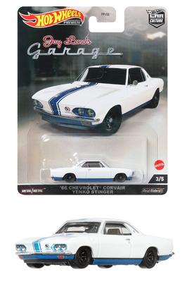 Hot Wheels Car Culture Jay Leno Garage Chevrolet Corvair Yenko Stinger, 1966 год и HCJ84 White - '66 [3 вверх]