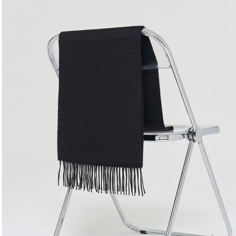Dal Cashmere Premium Cashmere Scarf 30cm Black