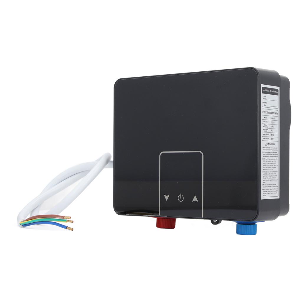 Instant Water Heater 5.5KW Rapid Heating IPX4 Waterproof Small Electric Water Heater for Home