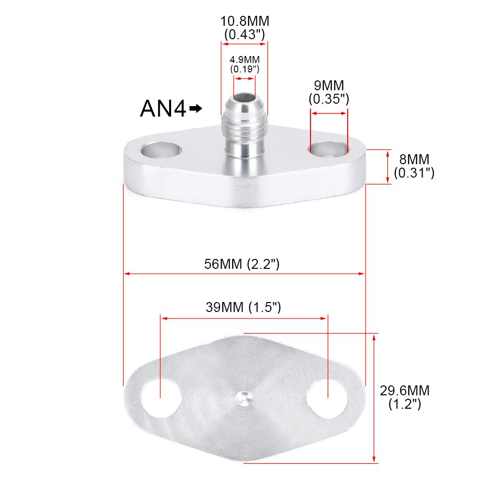 Комплект переходников прокладки впускного фланца подачи масла турбонаддува 4AN 4 AN, фитинг T3 T3/T4 T04 OFG31