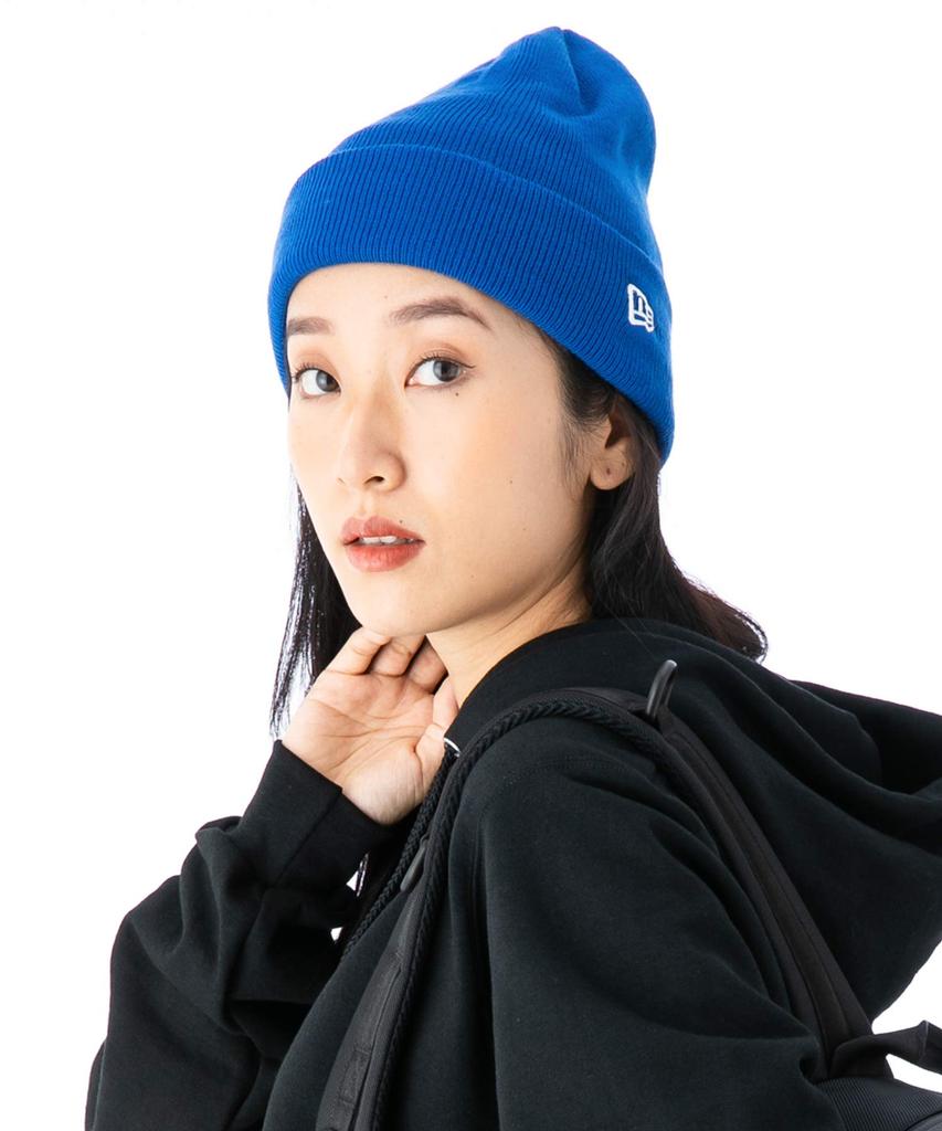 New Era Basic Cuff Knit Beanie Hat Royal Blue Unisex