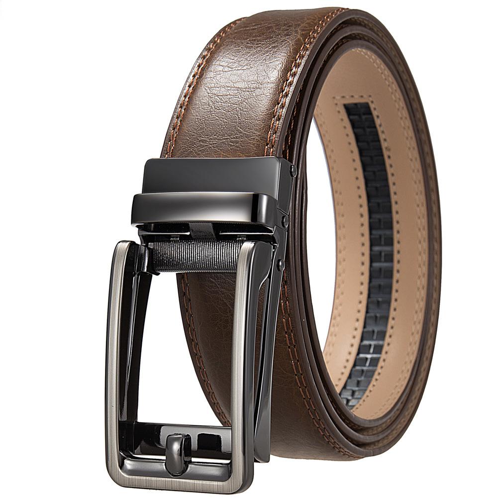 1 шт. Мужской ремень с автоматической пряжкой, модный деловой ремень из коровьей кожи, ремень Ly36-3 3315-1