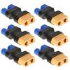 6Pcs XT60 EC5 Female / Male Interfaces Adapters Connection for FPV Drones Remote Controls Devices
