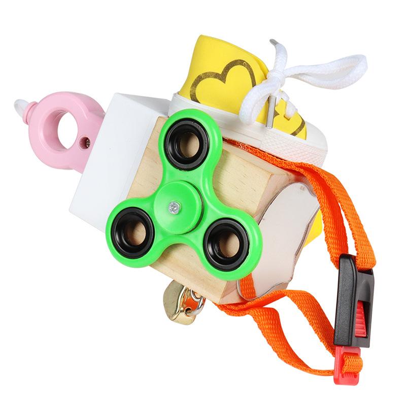 Гексаэдр Разблокировка Монтессори Учебные пособия Бизиборд Обучающие игрушки Детское раннее образование Бизидом Маленькие игрушки