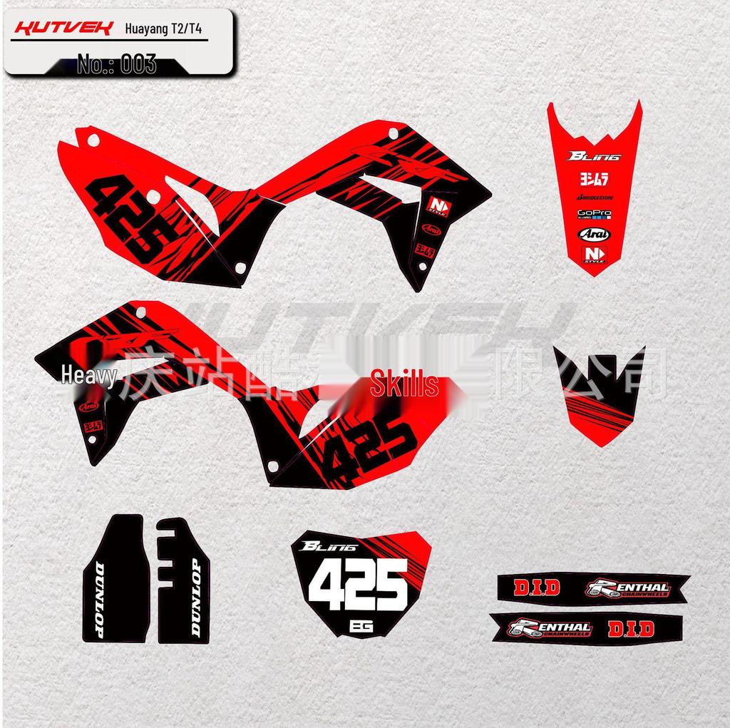 19-22 Наклейки для внедорожного мотоцикла Kayo Huayang T2T4: Прочные, Персонализированные Наклейки