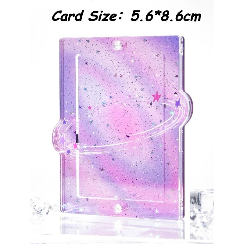 Brilliant Milky Way Series Photoicard Frame for Kpop Idol Card Acrylic Photo Frame 3 Inch Anime Card Sleeves Creative Desk Decro