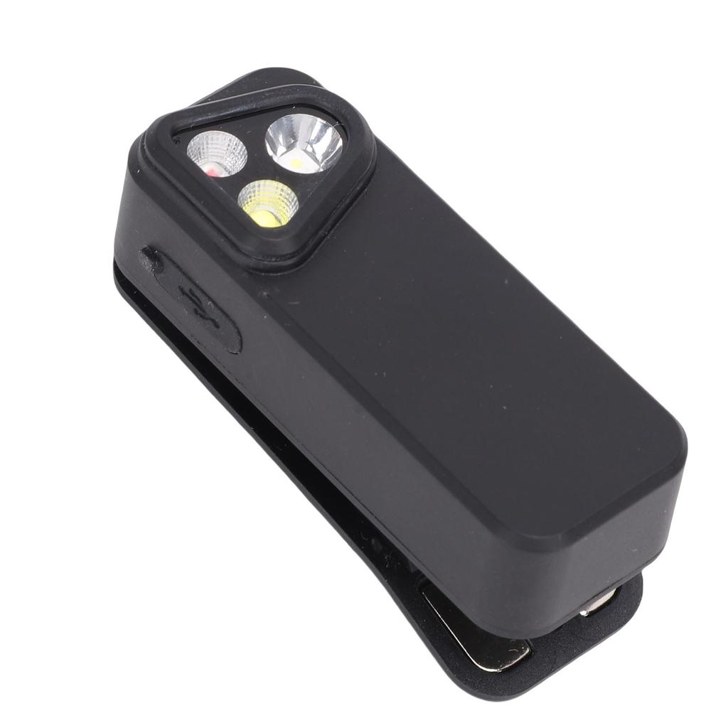 Светодиодный фонарик 3 уровня яркости Прикрепляемый свет USB C Перезаряжаемый Магнитный зажим Портативный и легкий