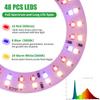 1 шт USB Angel Ring Grow Light Фитолампа для растений с управлением полным спектром света Домашняя Цветочная Рассадная Зажимная Фитолампа