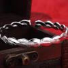 Изысканный корейский браслет Love Twist Open, посеребренная медь