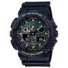Мужские часы G-SHOCK GA-100RC-1A, цифровые, ударопрочные, кварцевые, с resin-ремешком, водонепроницаемость 200 м