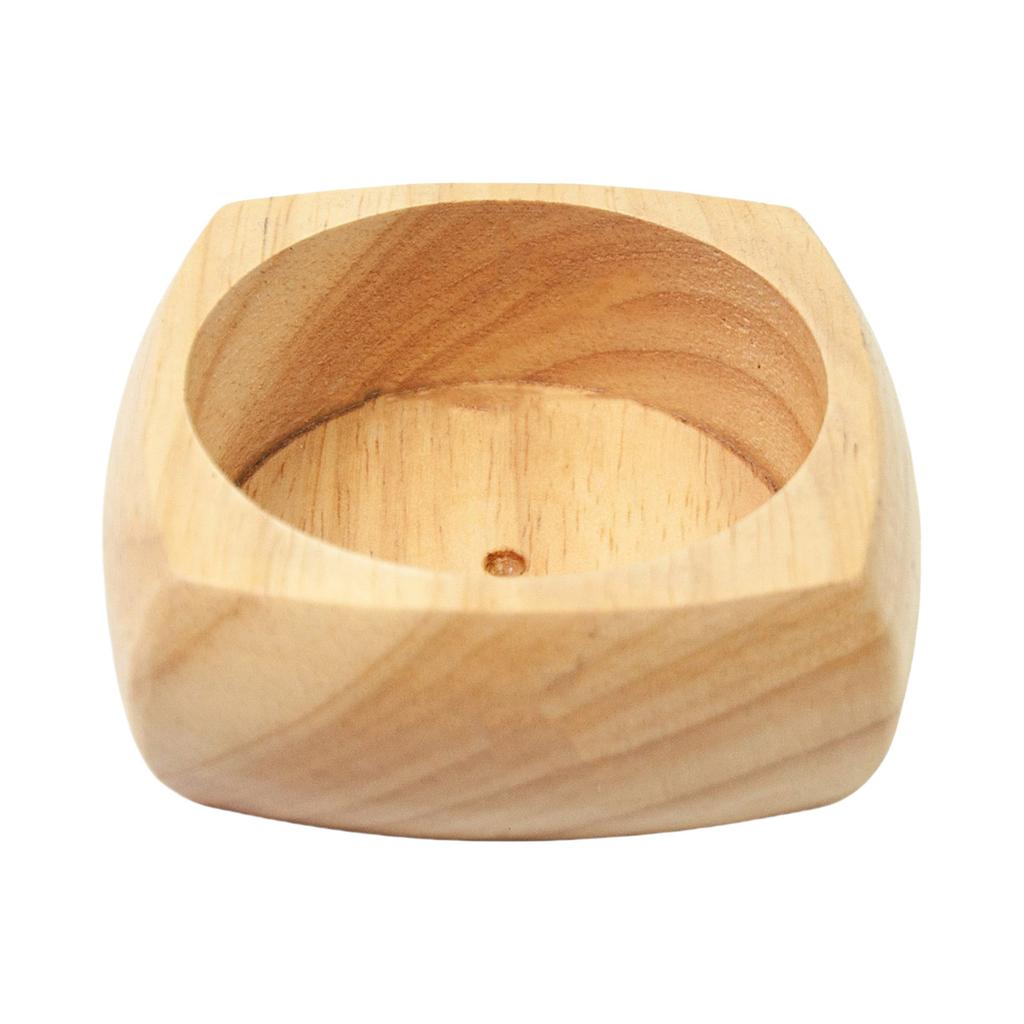 Round Wood Base for Pin Cushion 3.35x3.35Inch Needle Pin Cushion Storage Base for Sewing Enthusiasts and Craft Lovers