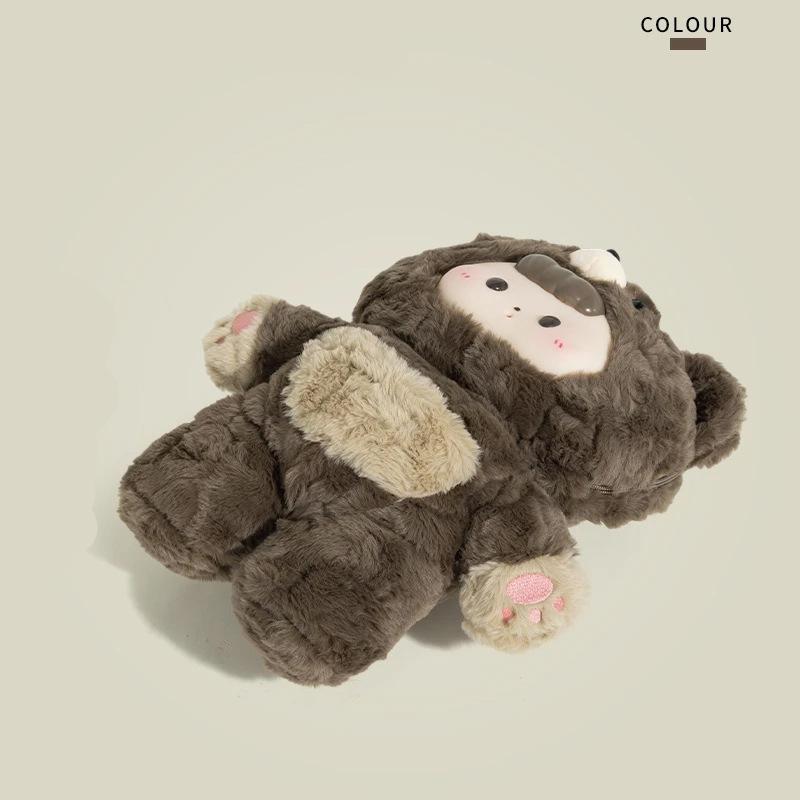 2025 New Girls Birthday Gift Cute Plush Bear Backpack High Value Doll Bag Small Backpack