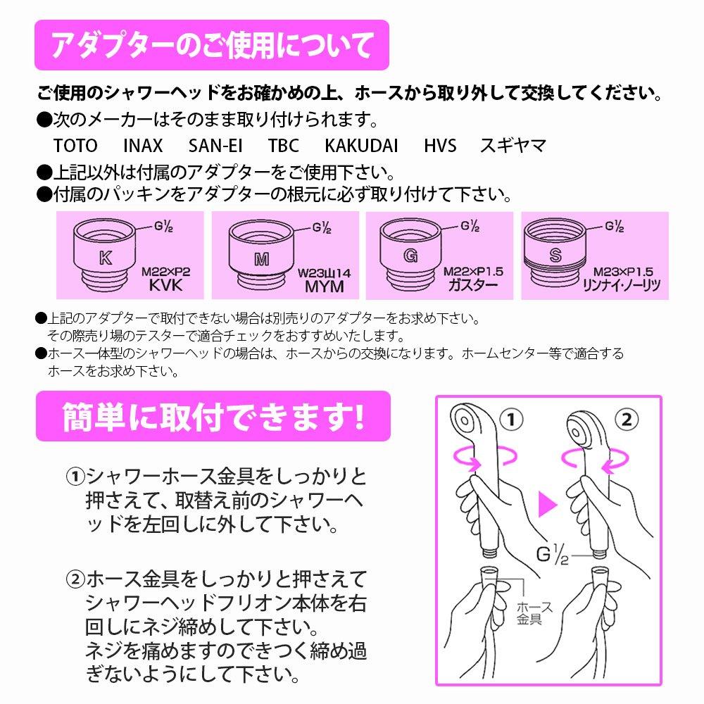 Душевая головка SAISEIKO JSK Furion Smile Pink Высокопроизводительная FR-14S