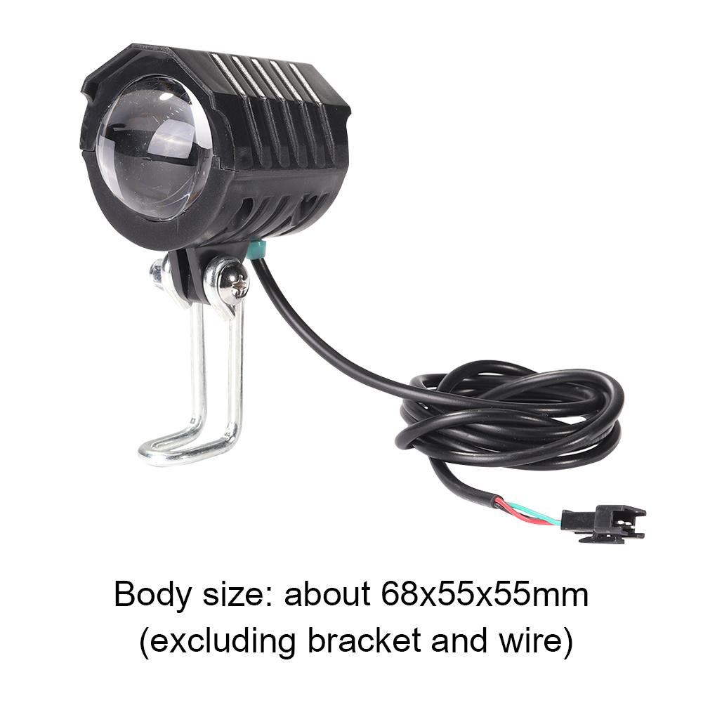 Ebike E-Bike 36V 48V 60V 80V Electric Bicycle Light with Horn Waterproof Scooters Motorcycle Headlight Horn Set Front Headlight