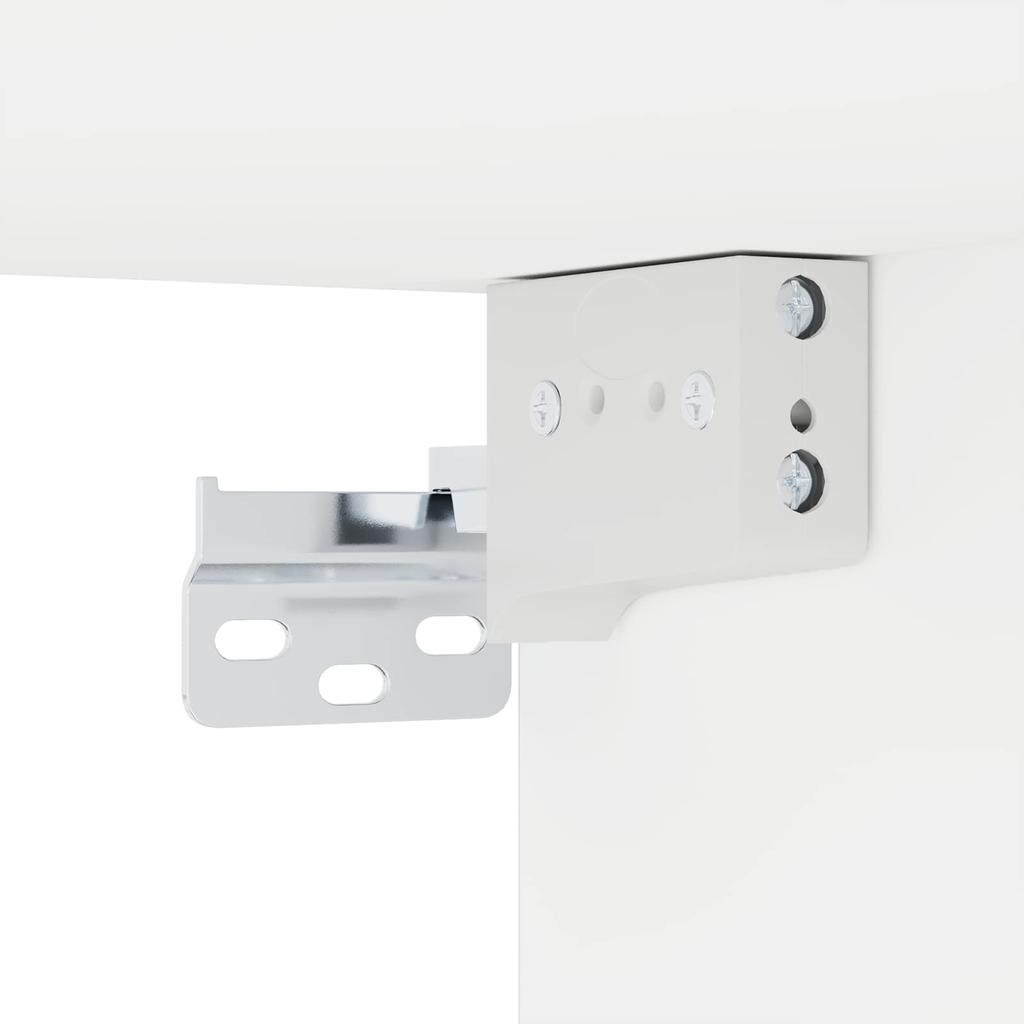 Wall Mounted TV Cabinet Wall Shelf White 140 x 28 x 21 cm