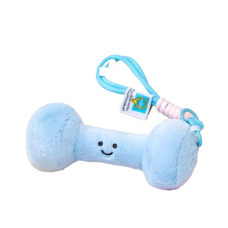 20cm Simulation Dumbbell Kettlebell Stuffed Plush Toy Figurine Cartoon Anime Cute Pillow Children's Birthday Gift Fun Doll