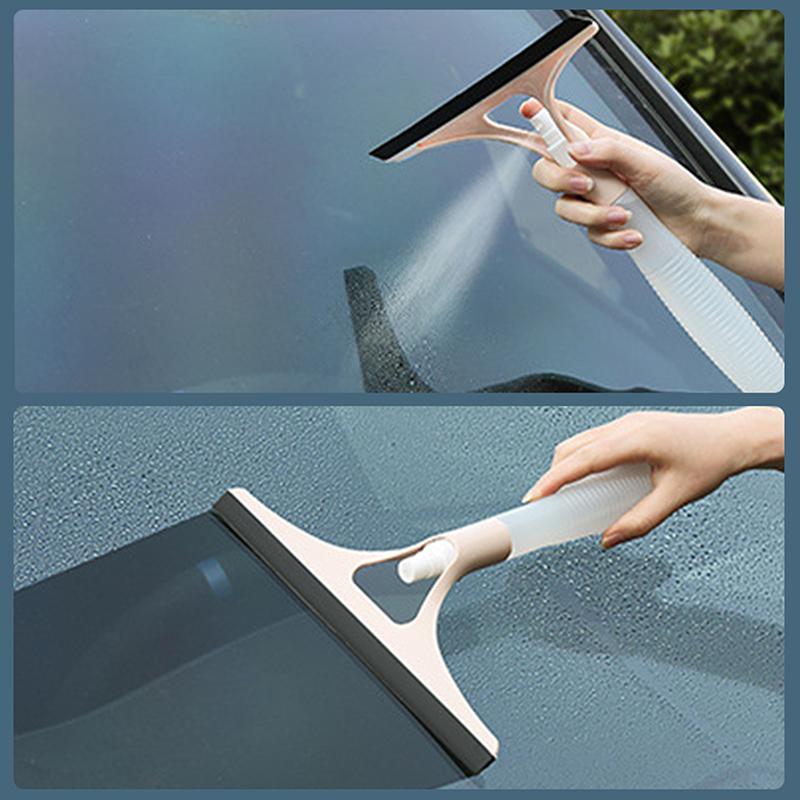 Многофункциональный стеклоочиститель с распылительной насадкой и нескользящей ручкой, многоразовый скребок для мытья окон, пола, двери, стены