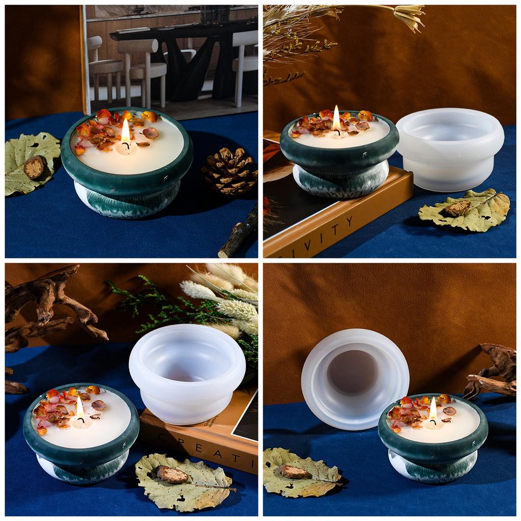 Силиконовые формы для свечей, силиконовые формы для банок, круглая форма, силиконовая текстура, форма для банок, формы для хранения, коробки для хранения для поделок