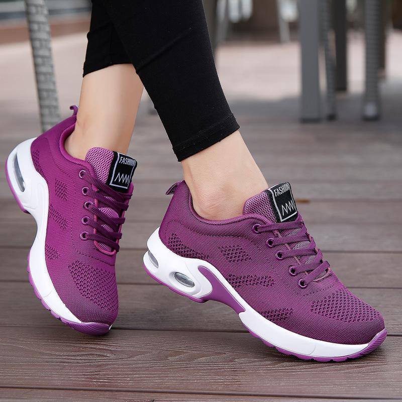 Summer New Mesh Casual Shoes Women's Thick Soled Non Slip Sports Running Shoes Couple's Large Vulcanized Shoes Man Zapatos