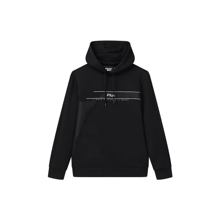 FILA Sweatshirts Men's Black Hooded Moderate Regular F11M317201F-BK