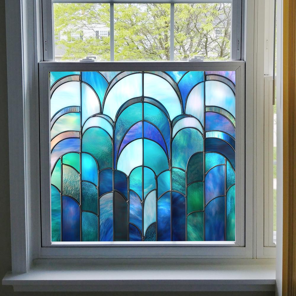 BL301-330 Цветная ПВХ Статическая Пленка для Окон - Без Клея Домашнее Украшение