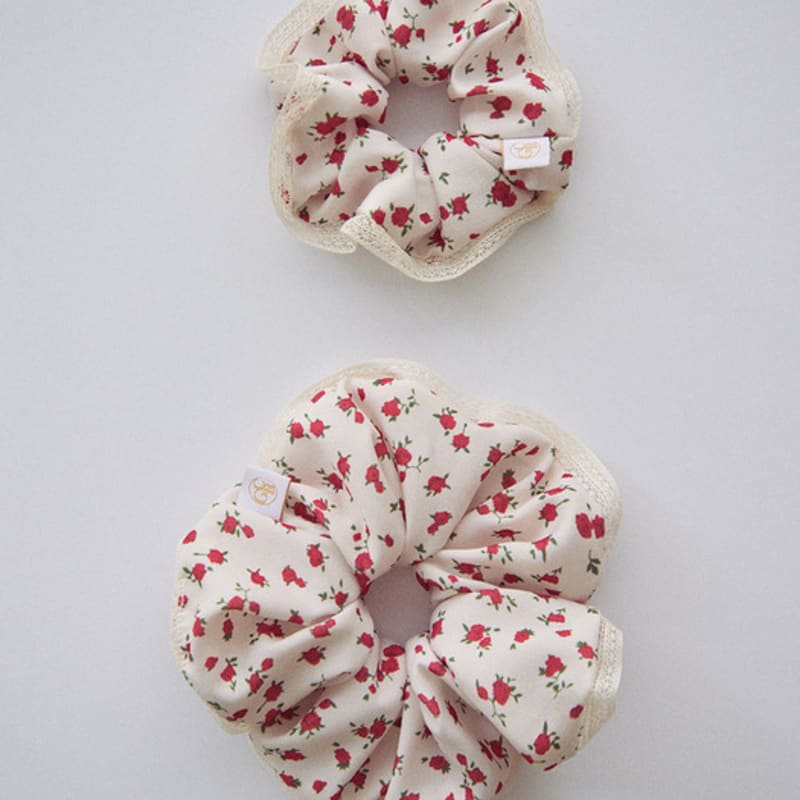 Резинка-скранч GOCORI Розовое кружево