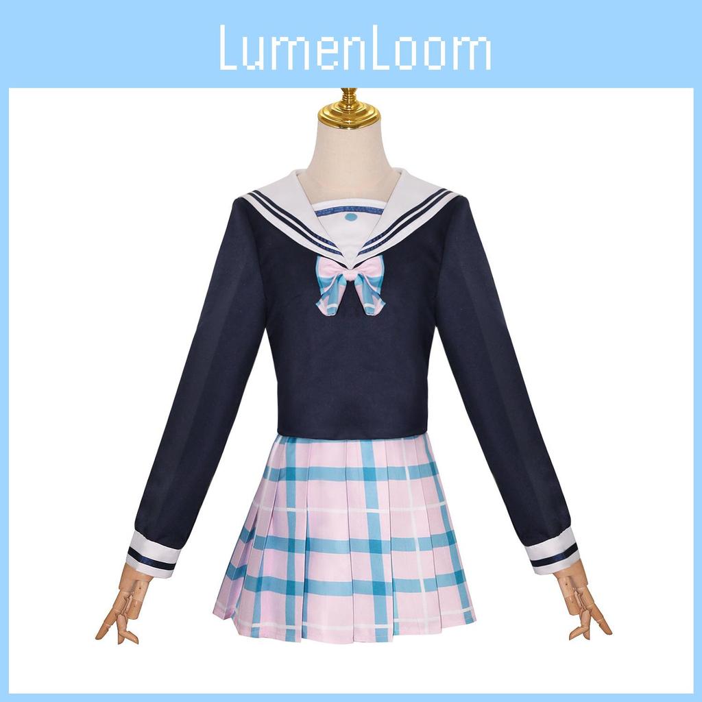 Костюм для косплея Idol Master Shining Color Сакура Макино Аниме Костюм для сценического выступления
