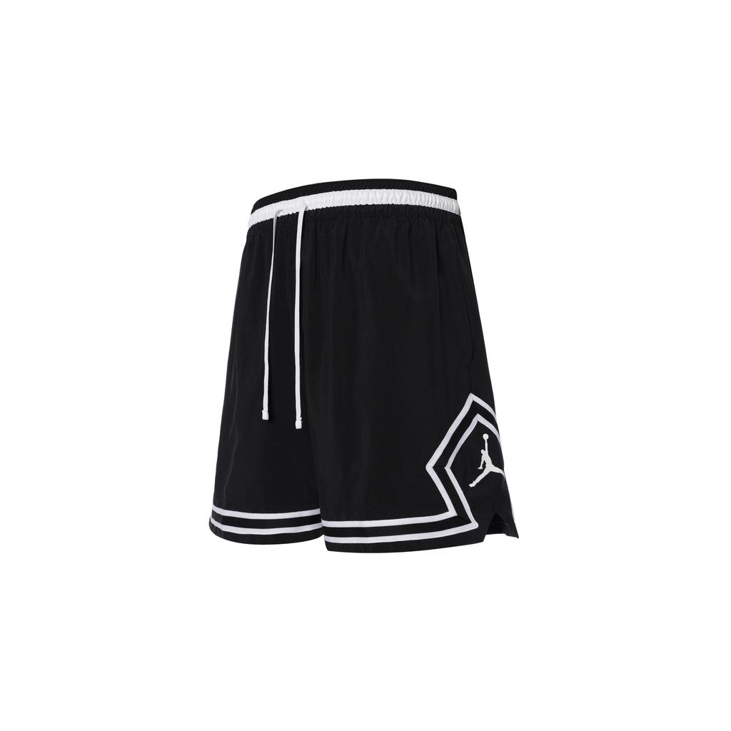 Jordan Полосатые шорты прямого кроя со шнуровкой, повседневные, унисекс, черные FQ2990-010