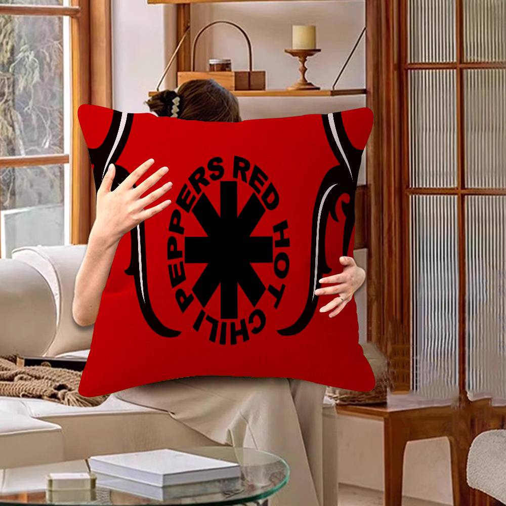 Популярная рок-группа Red Hot Chili Peppers Наволочка Чехол на подушку для дивана Украшение для дома Детский подарок