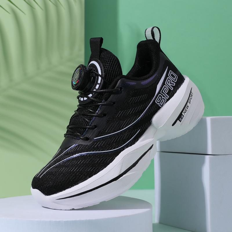 Новые легкие спортивные кроссовки для девочек с нескользящей подошвой и вращающейся пряжкой - Детские беговые кроссовки Chitu 8pro