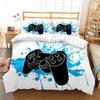 3D комплект постельного белья с геймерским принтом, пододеяльник, пододеяльник с наволочками, праздничный подарок, пододеяльник из микрофибры