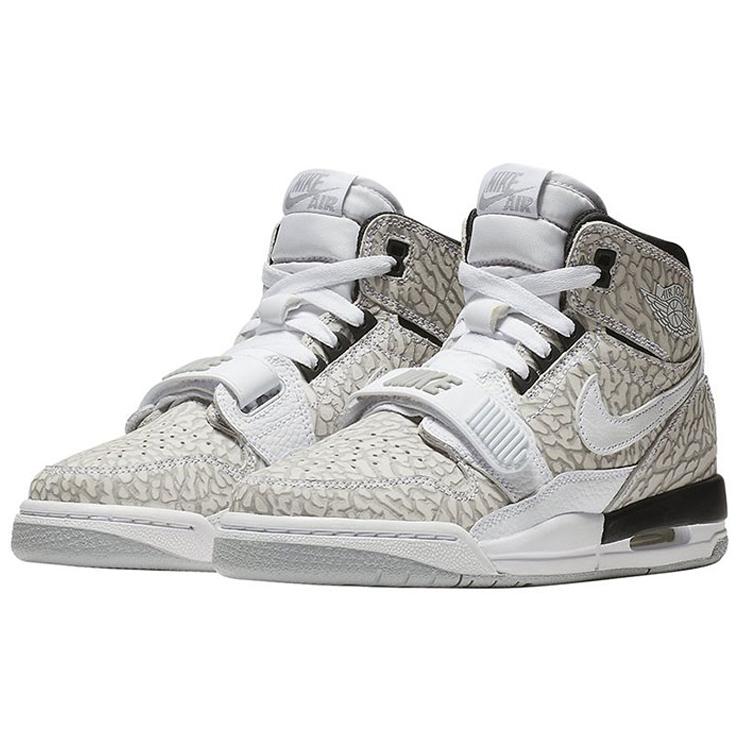 Air Jordan Legacy 312 Grade School 'Flip' (Unisex) White / White / Black Kids' Basketball Shoes AT4040 100