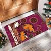 Brisbane Broncos Crystal Velvet Rug, Custom Name Text Personalized Non‑Slip Floor Mat for Home Decor Gift