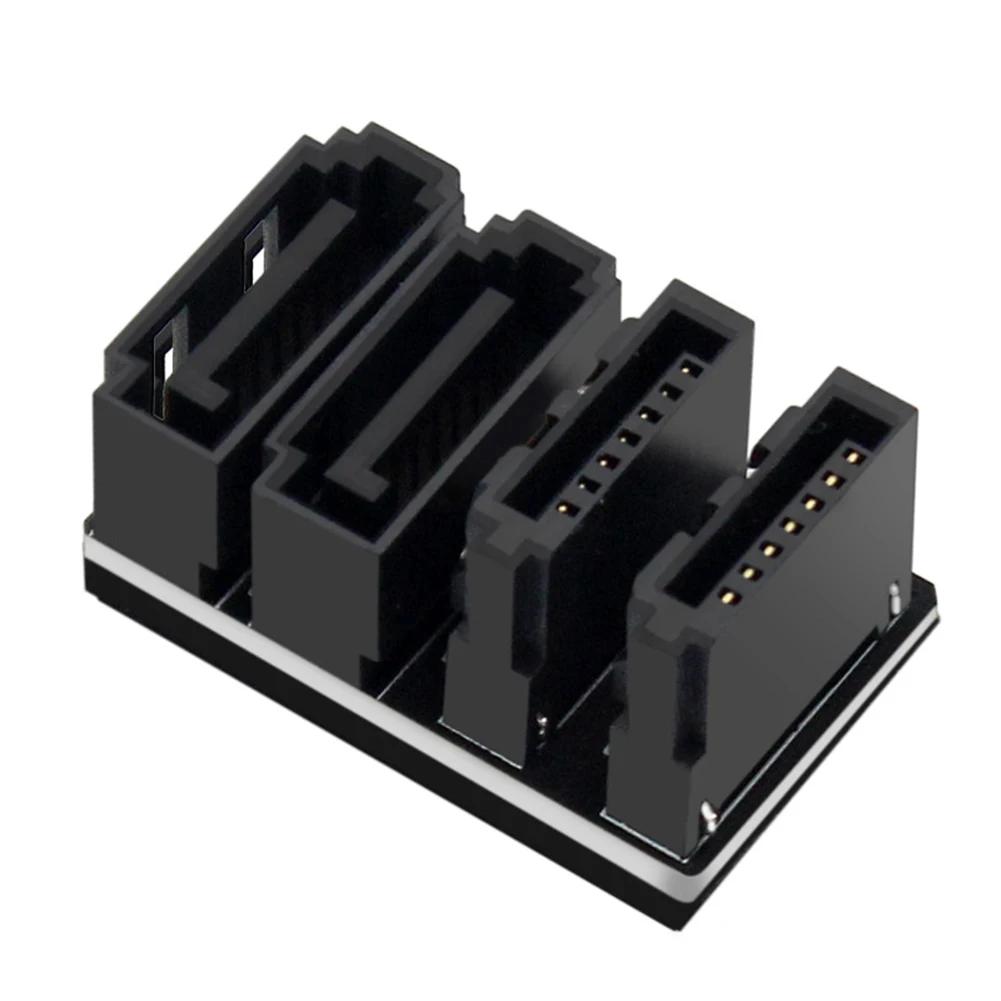 SATA 7Pin угловой адаптер Plug and Play 2 SATA 7Pin Male To Female конвертер Up Angle SATA 7Pin адаптер для материнской платы настольного компьютера