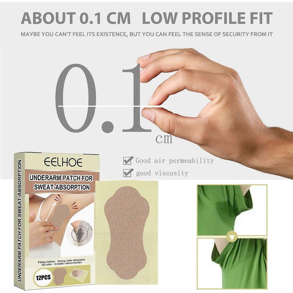 Underarm Anti-Perspirant Stick, Invisible Long-lasting Sweatproof Absorb Sweat Summer Anti-Perspirant Pad
