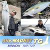 DUEL Isle Магнитный TG Minnow 105F 105мм Плавающий Розовая Голова Прозрачный