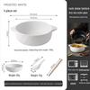 Белая керамическая суповая миска с двумя ручками, большой таз для лапши/рыбы, термостойкая, ощущение высокого качества для домашнего использования