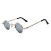 SHAUNA Wide Bridge Retro Rock Punk Sunglasses Classic Small Round Clear Red Sun Glasses UV400