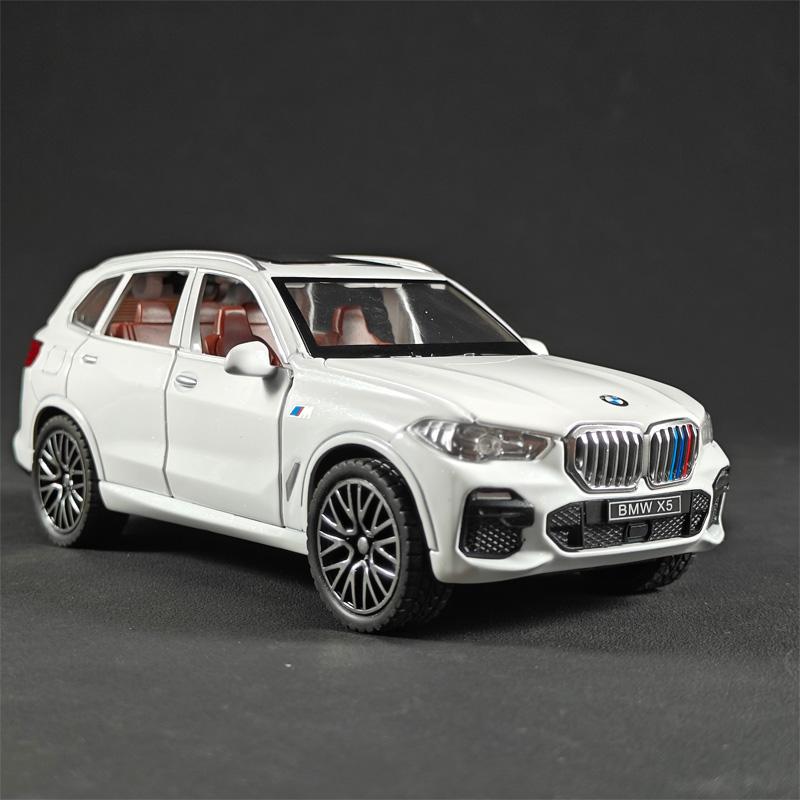 1:32 BMW X5 SUV Alloy Off Road Diecast Model Simulation Sound Light Toy Trendy Decorative Ornament Birthday Present For Friends