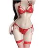 Sexy Breaks the Holed Love Sexy [Leonelyric] Lingerie, Extreme, Women's, 3-Piece Set, Monotony, Underwear, See-through, T-back, Seductive, Costume,