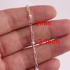 14K Gold Filled/S925 Silver 5.5*2mm Paperclip Chain Beaded 3.5mm Fresh Water Pearl for DIY Permanent Necklace Bracelet Jewelry