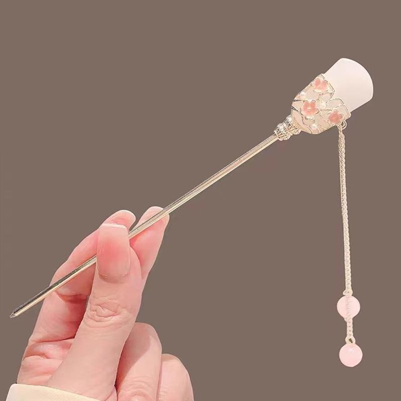 Classic Chinese Hair Stick Pins For Women Butterfly Flower Star Fresh Handmade Hairpins Charm Jewelry Accessories Hair Ornaments