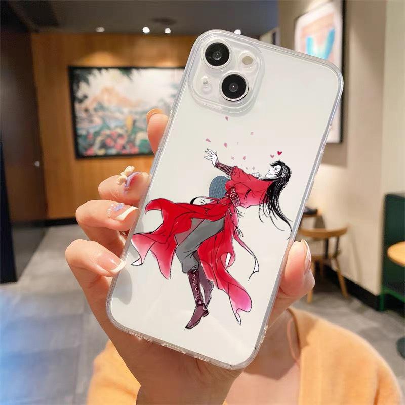 Прозрачный чехол для телефона «Благословение небожителей» для iPhone 15 16 14 13 12 11 Pro Max XS X XR SE 7 8 Plus Чехол с прямым краем