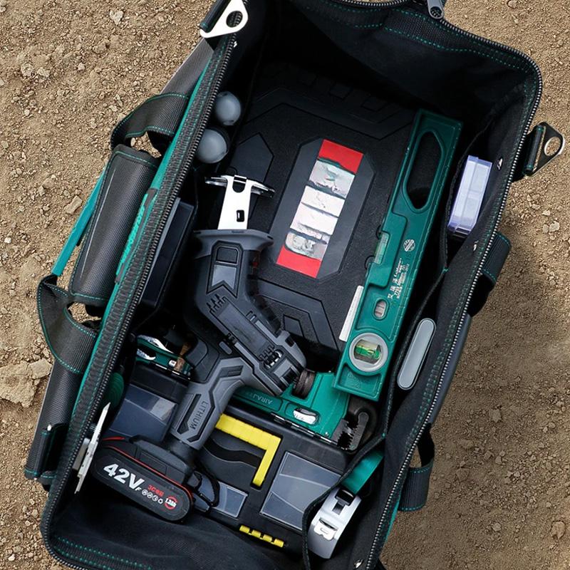 Толстая парусиновая ткань Оксфорд, рабочая сумка для инструментов, большая сумка для хранения ремонта