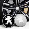 Peugeot Car Wheel Hub Center Metal Decals Sticker Accessories For Peugeot 408 4008 308 3008 Rifter 5008 508 2008 208 301 RCZ 106