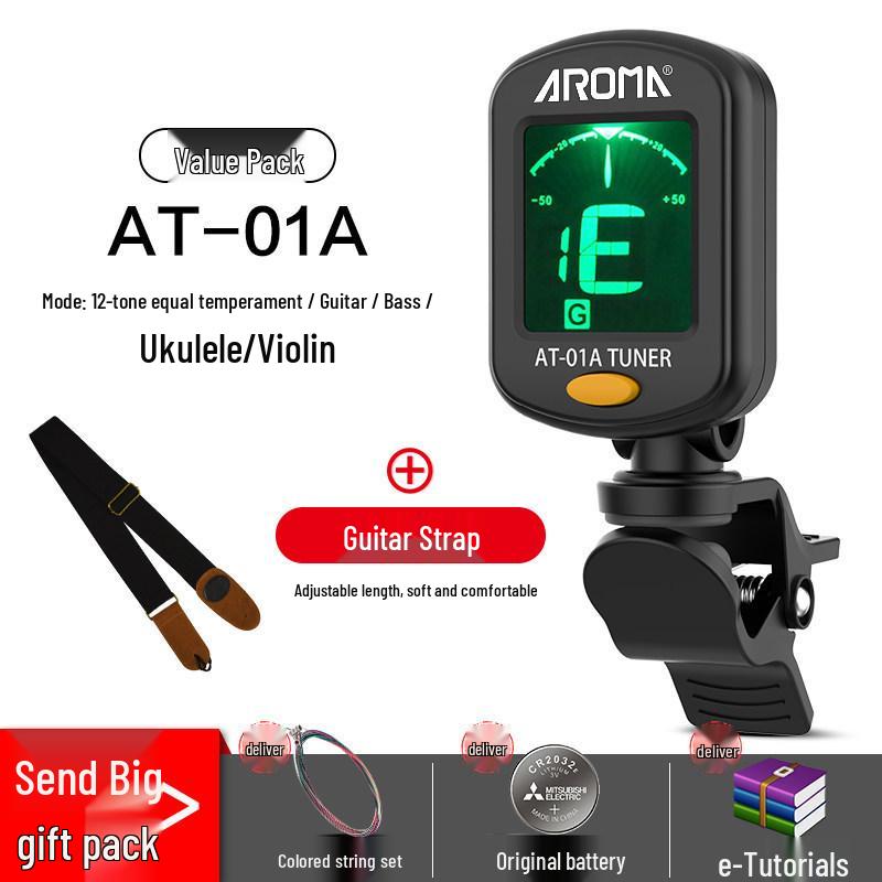 Универсальный электронный тюнер Anoma для гитары, укулеле и скрипки